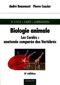 Biologie animale : les cordés, anatomie comparée des vertébrés