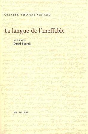 La langue de l'ineffable : Thomas d'Aquin poète théologien
