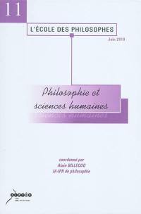 Philosophie et sciences humaines