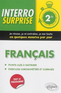 Français 2de : points clés à maîtriser, exercices chronométrés et corrigés