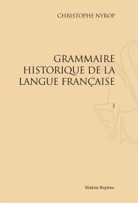 Grammaire historique de la langue française