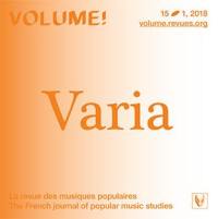 Volume !, n° 15-1. Varia