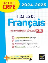Fiches de français : tout pour réussir l'épreuve écrite : 2024-2025