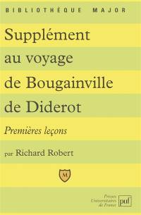 Supplément au voyage de Bougainville de Diderot : premières leçons