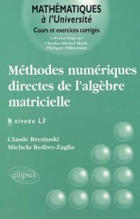Méthodes numériques directes de l'algèbre matricielle