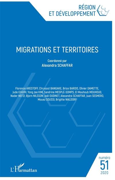 Région et développement, n° 51. Migrations et territoires