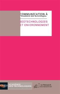 Biotechnologies et environnement