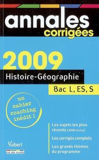 Histoire-géographie : bac séries L, ES, S
