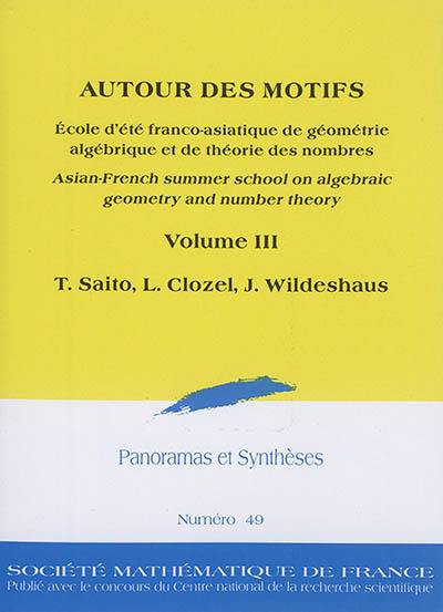Panoramas et synthèses, n° 49. Autour des motifs : volume III