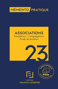 Associations : fondations, congrégations, fonds de dotation : 2023