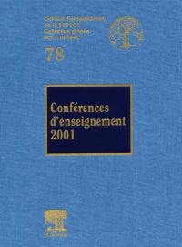 Conférences d'enseignement 2001