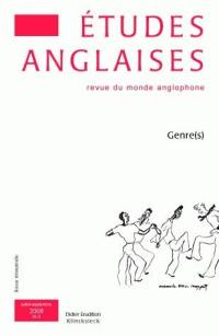 Etudes anglaises, n° 3 (2008). Genre(s)
