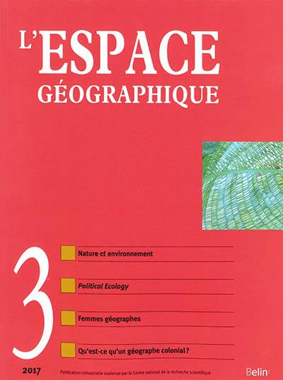 Espace géographique, n° 3