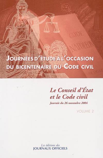 Journées d'étude à l'occasion du bicentenaire du code civil