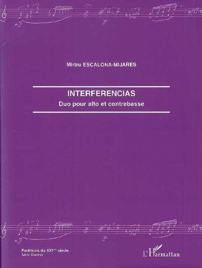 Interferencias : duo pour alto et contrebasse