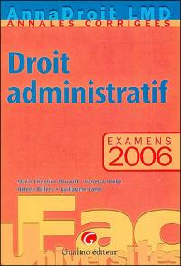 Droit administratif, examens 2006