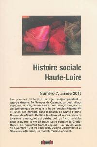 Histoire sociale Haute-Loire, n° 7