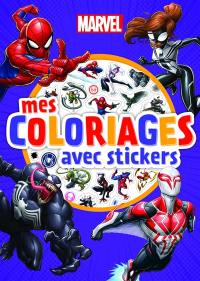 Spider-Man : mes coloriages avec des stickers
