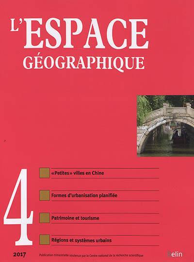Espace géographique, n° 4