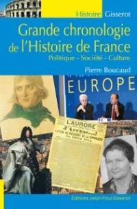 Grande chronologie de l'histoire de France : politique, société, culture