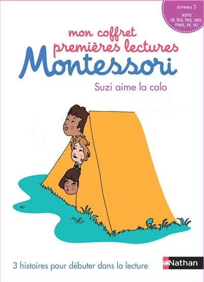 Mon coffret premières lectures Montessori : Suzi aime la colo : niveau 2