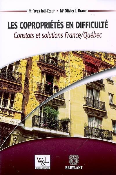 Les copropriétés en difficulté : constats et solutions France-Québec