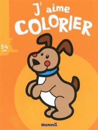 J'aime colorier (2-4 ans) : chien