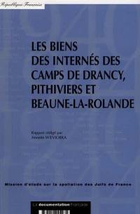 Les biens des internés des camps de Drancy, Pithiviers et Beaune-la-Rolande