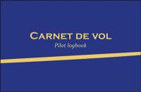 Carnet de vol. Pilot logbook