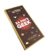 24 pin's geek : pin's pop inédits et collector : calendrier de l'Avent