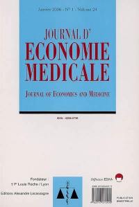 Journal d'économie médicale : évaluation des pratiques et des organisations de santé, n° 24-1