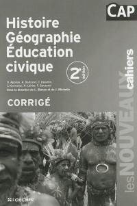 Histoire géographie, éducation civique, CAP : corrigé