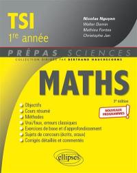 Maths TSI, 1re année : nouveaux programmes