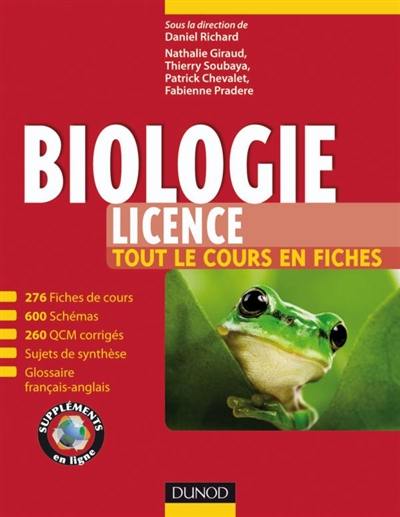 Biologie : licence : tout le cours en fiches