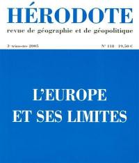 Hérodote, n° 118. L'Europe et ses limites