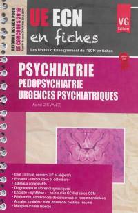 Psychiatrie, pédopsychiatrie, urgences psychiatriques