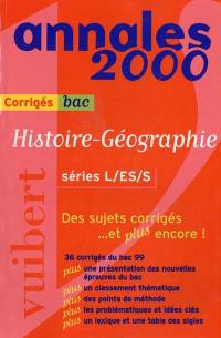 Histoire-géographie, série L,ES,S : baccalauréat 2000