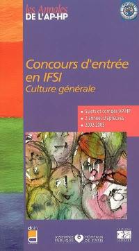 Concours d'entrée en IFSI, culture générale