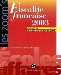 Fiscalité française 2003 : conforme à la loi de finances 2003