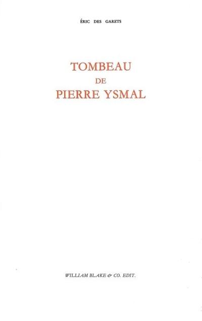 Tombeau de Pierre Ysmal