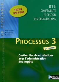 Processus 3 : gestion fiscale et relations avec l'administration des impôts : BTS comptabilité et gestion des organisations, 2e année