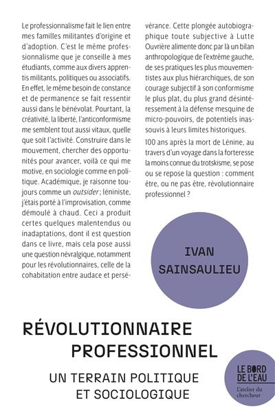 Révolutionaire professionnel : un terrain politique et sociologique