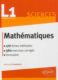 Mathématiques, L1 sciences semestres 1 et 2