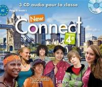 New connect anglais 4e : A2, palier 2, année 1 : 3 CD audio pour la classe