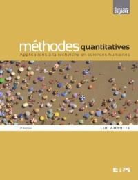 Méthodes quantitatives : applications à la recherche en sciences humaines