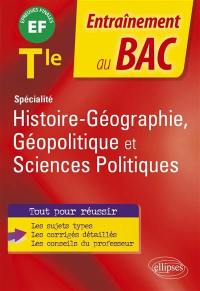 Spécialité histoire géographie, géopolitique et sciences politiques terminale : EF, épreuves finales