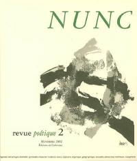 Nunc, n° 2. Revue poétique