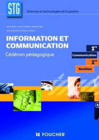 Information et communication STG première communication et gestion : cédérom pédagogique