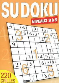 Sudoku, niveaux 3 à 5 : 220 grilles
