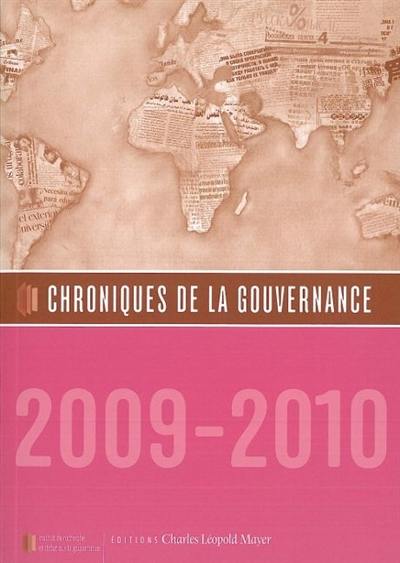 Chroniques de la gouvernance, n° 2009-2010